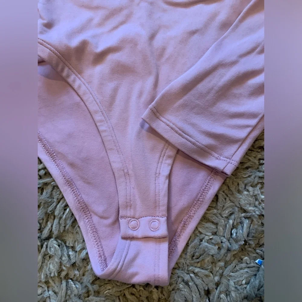 dip Pink Long Sleeve Bodysuit - Picture 3 of 4